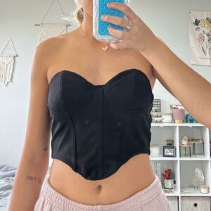 Shein Black Corset Top